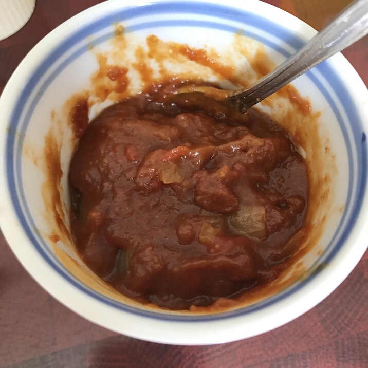 レンジでカレー